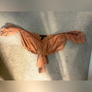 Off the shoulder crop top